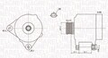 Lichtmaschine Generator Lima MAGNETI MARELLI 063731860010 für RENAULT CLIO 3 BR0