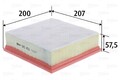 Luftfilter VALEO 585450 Filtereinsatz für MERIVA OPEL S10 Großraumlimousine VAN