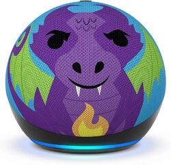 Amazon Echo Dot (5. Gen) Kinder Smart Lautsprecher | Kindersicherung - Dragon - NEU