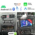 Android 15 Autoradio Apple Carplay Navi für VW GOLF 5 6 Plus Polo Passat 4G+64G