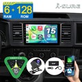 Carplay 6+128GB Android 15 Autoradio Kam DAB+Navi Für VW T6 Transporter Multivan