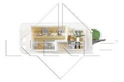 NRF WIDERSTAND INNENRAUMGEBLÄSE HEIZUNG LÜFTUNG für OPEL VAUXHALL S 3818278