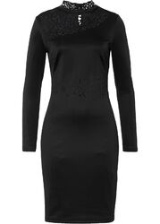 Kleid mit Cut Outs Gr. 36/38 Schwarz Damenkleid Abendkleid Minikleid Neu