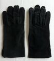 Lederhandschuhe schwarz Gr. 7,5 Damen Wildleder Handschuhe Leder