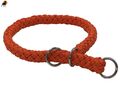 G2 Tauwerk Halsband Basic 20mm, rund geflochten, mit Zugstop, Orange
