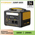 VTOMAN Jump 600X tragbare powerstation Zusatzakku 600W/939Wh LiFePO4 Solarpanel