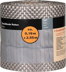 Sichtschutzstreifen Zaunblende aus PVC-Polyrattan für Doppelstabmatten Zaun