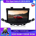 9" Android 12 Carplay Autoradio Für Opel Astra K 2015-2019 DAB+ GPS NAVI 6+128GB