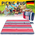 Picknickdecke XL Campingdecke Picnic Blanket Fleece Reisedecke Outdoor 200x200cm