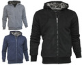 Kapuzenpullover Sweatjacke Hoodie Sweatshirt Zip Warm Gefüttert Herren M-3XL