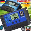 Solar Ladegerät MPPT PWM Controller Panel Regler Dual USB Digital LCD 12V-24V DE