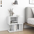 1/2er Set Nachttische mit Regalen Nachtschrank Nachtkommode Sofatisch Couchtisch
