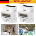 2Stk Drehstromzähler 4 Draht Zertifikat für DIN Hutschiene LCD 3-phasen 100A