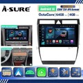 4+64GB Android 14 Autoradio GPS Navi Carplay RDS für Audi A6 S6 RS6 C5 1997–2004
