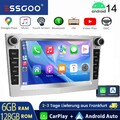 128G Android 14 Für Opel Astra H Corsa C/D Vectra C Zafira Autoradio NAVI GPS FM