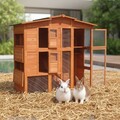Hühnerstall Hasenstall Kaninchenstall Freilauf Holz Käfig Stall Hasenkäfig Haus