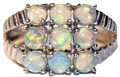 ❤️ Schimmernder großer 925er Silber Ring mit Opal Vollopal Schmuck - 4,10 g