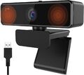 Nuroum V11 Webcam 2K, PC Kamera mit Mikrofon Full HD 1080P/60fps, 1440P/30fps