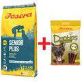 Josera SeniorPlus 12,5 kg - Trockenfutter für ältere Hunde + Denties Turkey 180g