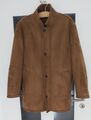 Warme Jacke Wildleder-Optik mit Webpelz-Futter Cr. 52 in Braun-Camel