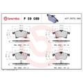 1x Bremsbelagsatz, Scheibenbremse BREMBO P 59 089 passend für OPEL VAUXHALL