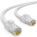CAT 6 Patchkabel Flach Netzwerkkabel LAN Ethernet Kabel RJ45 0,25 - 15m WEISS