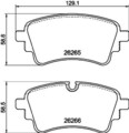 HELLA PAGID BREMSBELÄGE HINTEN passend für AUDI A4 A5 A6 A7 A8 Q5 Q7 VW TOUAREG 
