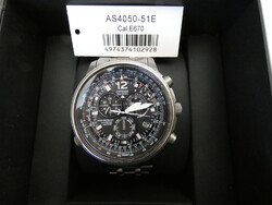 CITIZEN AS4050-51E Sky ECO-DRIVE FUNK SOLAR CHRONO SAPHIR TITAN