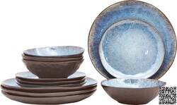 andas Tafelservice Geschirr-Set, Service Arnhem (12-tlg), 4 Personen, Steinzeug