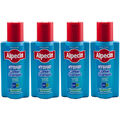 Alpecin HYBRID 4 x 250ml Coffein Shampoo stärkt Haarwurzeln - bei juckender Haut