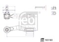 FEBI BILSTEIN Spurstangenkopf Rechts, Vorderachse u.a. für LEXUS, TOYOTA