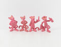 Paulchen Pink Panther === rosaroter 4 x Radierer Figuren von Bully Bullyland