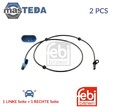 107466 ABS SENSOR DREHZAHLFÜHLER HINTEN FEBI BILSTEIN 2PCS NEU OE QUALITÄT