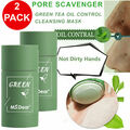 2x Green Tea Purifying Clay Stick Mask Anti-Acne Poreless Deep Clean Oil Control