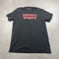 T-Shirt Levi's schwarz rot Tab großes Logo Herren M