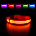 MASBRILL Hundehalsband Leuchtend USB Aufladbar Wasserdichtes LED Leuchthalsband 