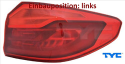 TYC 11-14674-00-9 Heckleuchte links Rücklicht Hecklicht Rückleuchte für BMW 