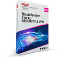 Bitdefender Total Security + unlimmited VPN 2025, 3 Geräte, 2 Jahre, Download
