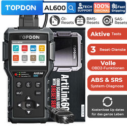 TOPDON AL600 Profi KFZ OBD2 Diagnosegerät Auto Scanner Active Test  ABS SRS SAS