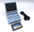 Nintendo Game Boy Advance SP Konsole | GBA Blau | inkl. Kabel & Spiel