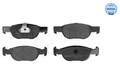 MEYLE Bremsbelagsatz Scheibenbremse 025 231 8118 für FIAT PUNTO LANCIA 16V 188