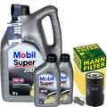 MANN ÖLFILTER + 7L MOBIL 10W-40 ÖL passend für MERCEDES W124 300E 160-188PS