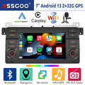 Android 12 Apple Carplay Autoradio GPS RDS WiFi Für BMW 3er E46 M3 Rover 75 MGZT