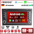 7" Android 11 Autoradio GPS Navi RDS Carplay Für Audi A4 S4 RS4 SEAT EXEO B6 B7