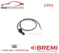 ABS SENSOR DREHZAHLFÜHLER PAAR HINTEN BREMI 50292 2PCS H NEU OE QUALITÄT