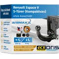 ANHÄNGERKUPPLUNG für Renault Espace V 19-23 vert. abnehmbar ORIS +7pol E-Satz