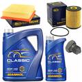 Motoröl Filter Set 10W-40 6 Liter + Ölablassschraube für VW Golf III 2.8 VR6
