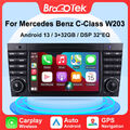 Für Mercedes Benz C Klasse W203 CLK W209 Autoradio Android 13 GPS Navi Carplay