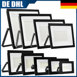 LED Fluter Strahler Flutlicht Außen Baustrahler Scheinwerfer 10-500W Gartenlicht