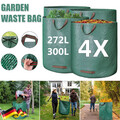 4X 272/300 Liter Gartensack Laubsack Rasensack Gartenabfallsack Gartentasche Set